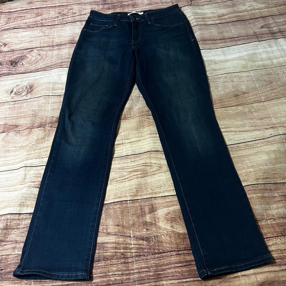 Levi's Classic Mid-Rise Skinny Jeans Women's Size 8 Dark Wash Stretch Denim